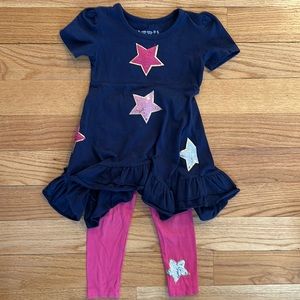 Flapdoodles star outfit; size 3-3T
